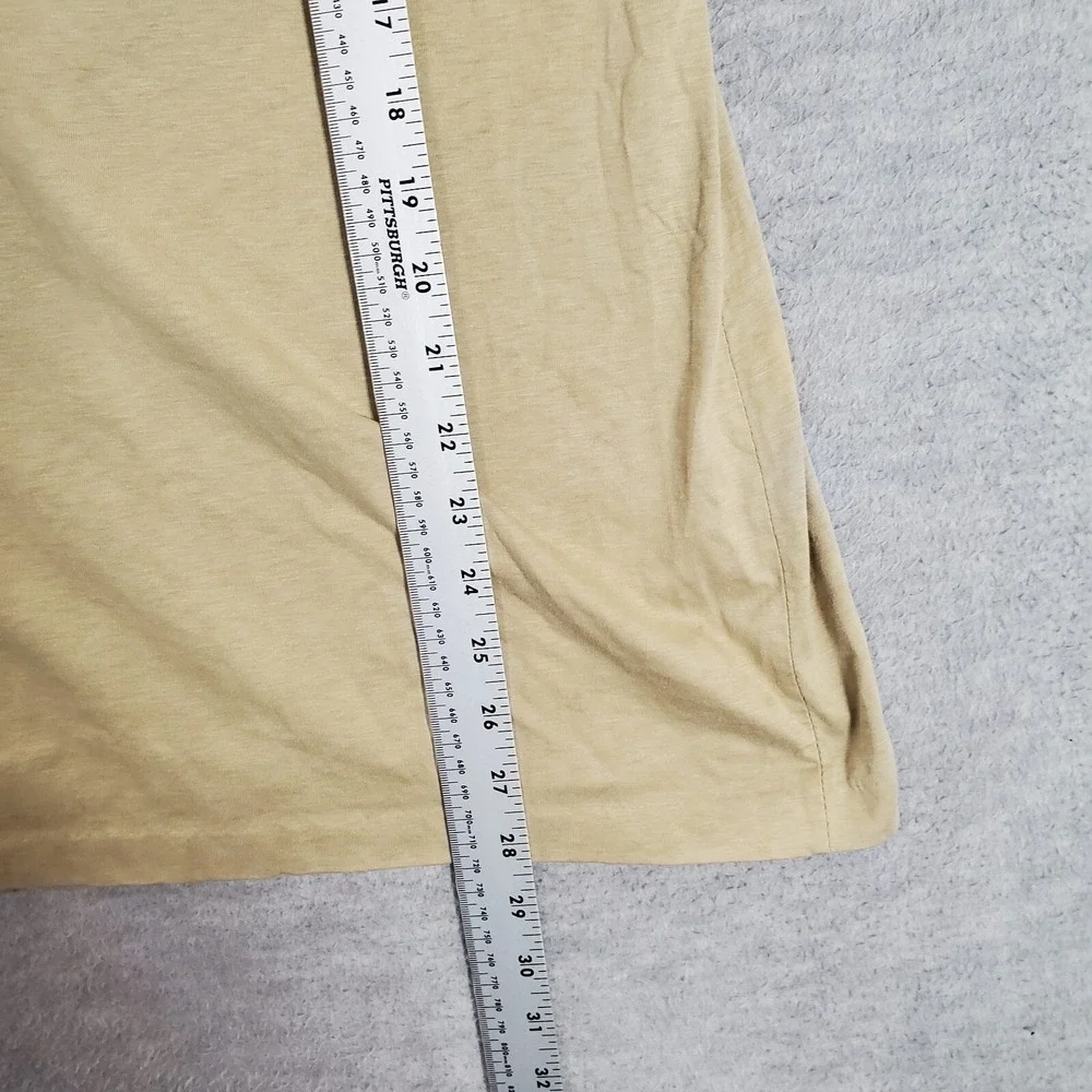 VINTAGE Chaps Ralph Lauren Men Polo Shirt Large Beige Single Stitch Logo READ